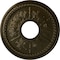 Ekena Millwork Tirana Ceiling Medallion (Fits Canopies up to 4 3/4"), 13 7/8"OD x 3 3/4"ID x 1 1/4"P, Green Gold CM13TIGGS - alternate 1